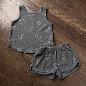 4-5Y Rylee + Cru Waffle Bird Kaycee Set